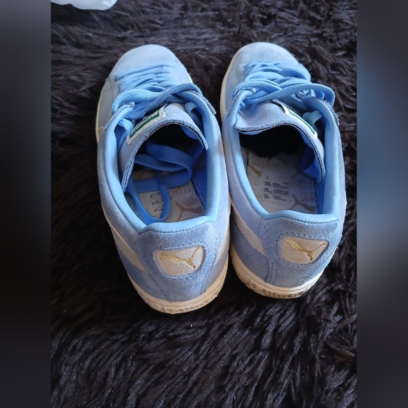 Puma Sky Blue Suede Sneakers - Picture 5 of 7